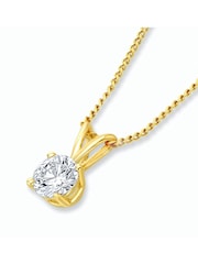 The Diamond Store 9K Yellow Gold 0.25ct H/Si Lab Diamond Solitaire Necklace Pendant - Image 3 of 5