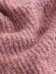 Blush Pink Crochet Collar Short Sleeve Cardigan - Image 8 of 9
