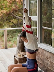 The Upside Blue Oxford 5IN Spin Shorts - Image 4 of 7