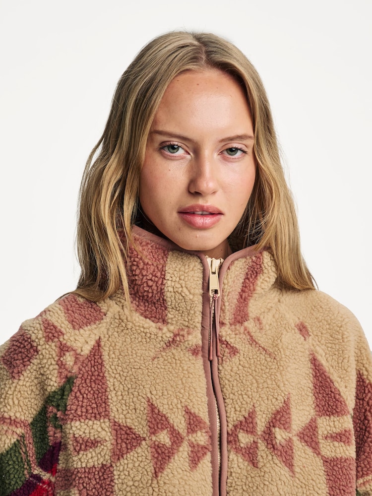 The Upside Brown Totem Harlow Fleece Pullover Jumper - Image 4 of 4