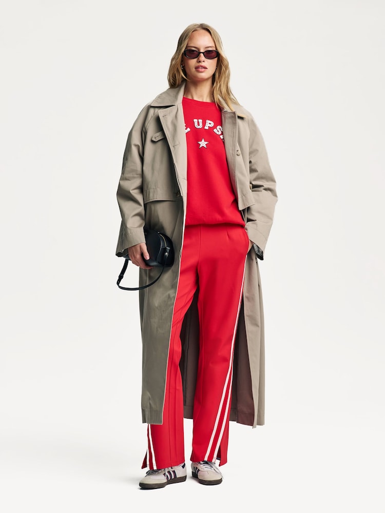 The Upside Red Petra Flare Trousers - Image 1 of 10