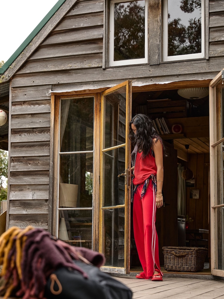 The Upside Red Petra Flare Trousers - Image 2 of 10