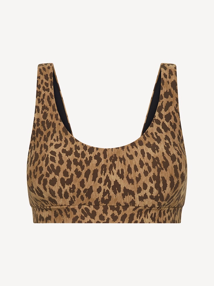 The Upside Brown Panthera Daisy Scoop Neck Bra - Image 1 of 1 The Upside Brown Panthera Daisy Scoop Neck Bra - Image 1 of 1