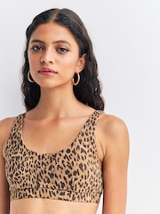 The Upside Brown Panthera Daisy Scoop Neck Bra - Image 7 of 8