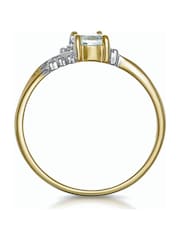 The Diamond Store 9K Gold 0.70ct Aquamarine and Diamond Ring - Image 3 of 3