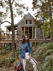 أزرق - The Upside Wildwest Sylvie Fringe Shirt - صورة 4 من 9