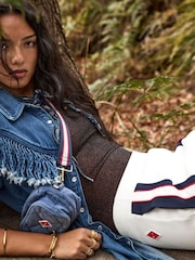 أزرق - The Upside Wildwest Sylvie Fringe Shirt - صورة 5 من 9