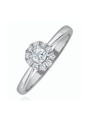 The Diamond Store 9K White 0.25ct H/Si Lab Diamond Halo Engagement Ring - Image 1 of 6