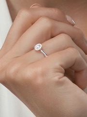 The Diamond Store 9K White 0.25ct H/Si Lab Diamond Halo Engagement Ring - Image 3 of 6