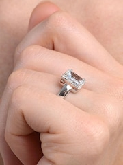 The Diamond Store 9K White Gold 1.42ct Aquamarine and Diamond Ring - Image 3 of 5