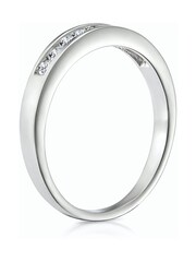 The Diamond Store 9K White Gold Channel Set 0.25ct Lab Diamond Rae Half Eternity Ring - Image 4 of 6