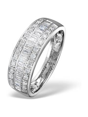 The Diamond Store 9K White Gold 0.22ct Baguette Diamond Eternity Ring - Image 4 of 6