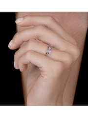 The Diamond Store 9K White Gold Diamond and Pink Sapphire Ring - Image 5 of 5