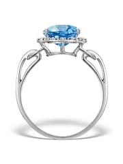 The Diamond Store 9K White Gold Topaz 3.42ct And Diamond Ring - Image 6 of 6