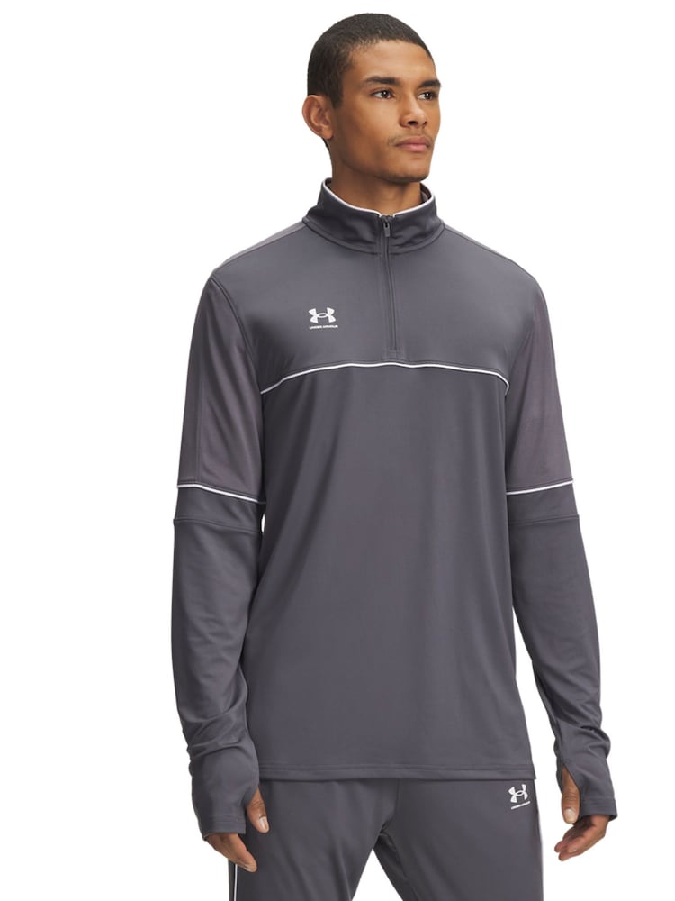 Under Armour Grey Challenger 1/4 Zip Sweater - Image 1 of 2 Under Armour Grey Challenger 1/4 Zip Sweater - Image 1 of 2