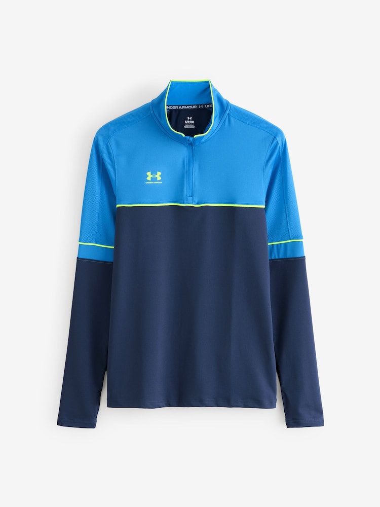 Under Armour Blue Challenger 1/4 Zip Sweatshirt - Image 1 of 1