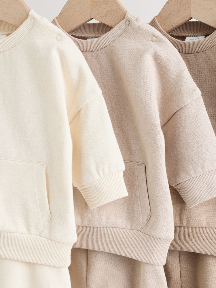 Neutral Baby Sweatshirt and Joggers Set 6 Piece (0mths-3yrs) - Image 11 of 16
