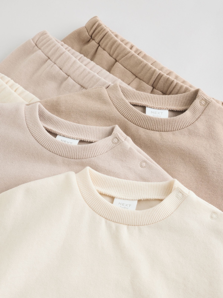 Neutral Baby Sweatshirt and Joggers Set 6 Piece (0mths-3yrs) - Image 12 of 16