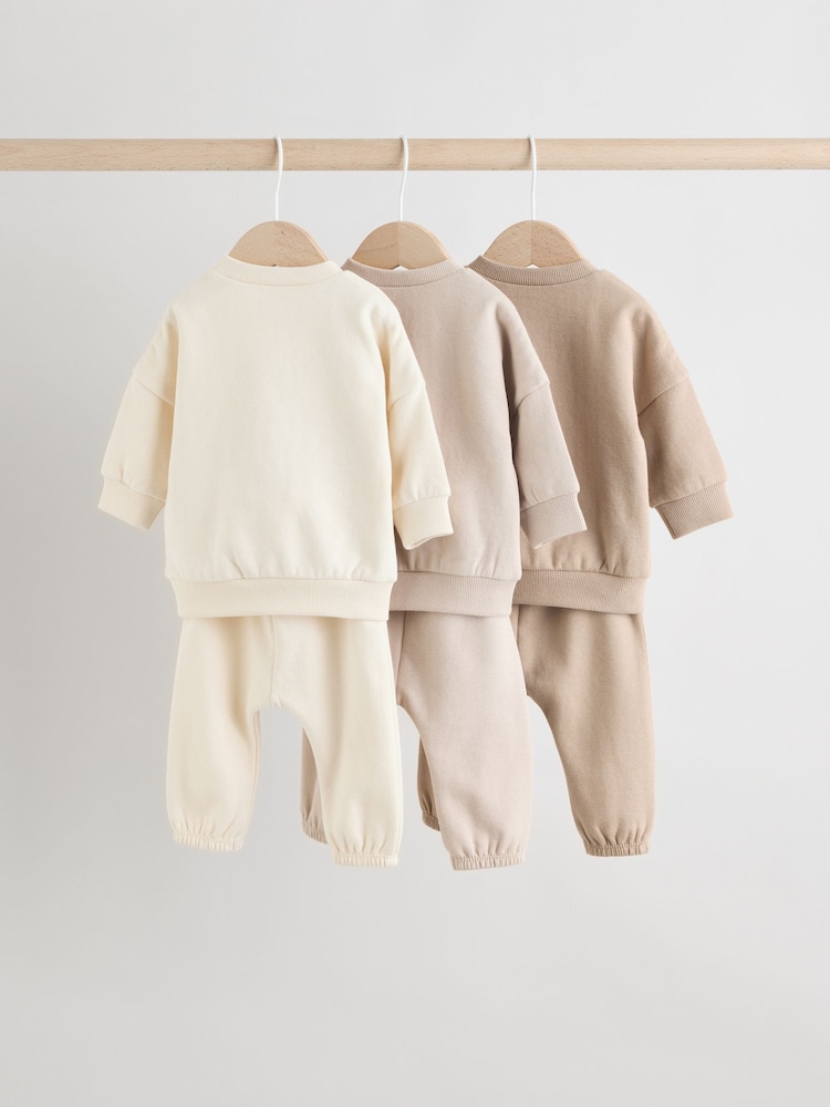 Neutral Baby Sweatshirt and Joggers Set 6 Piece (0mths-3yrs) - Image 2 of 16