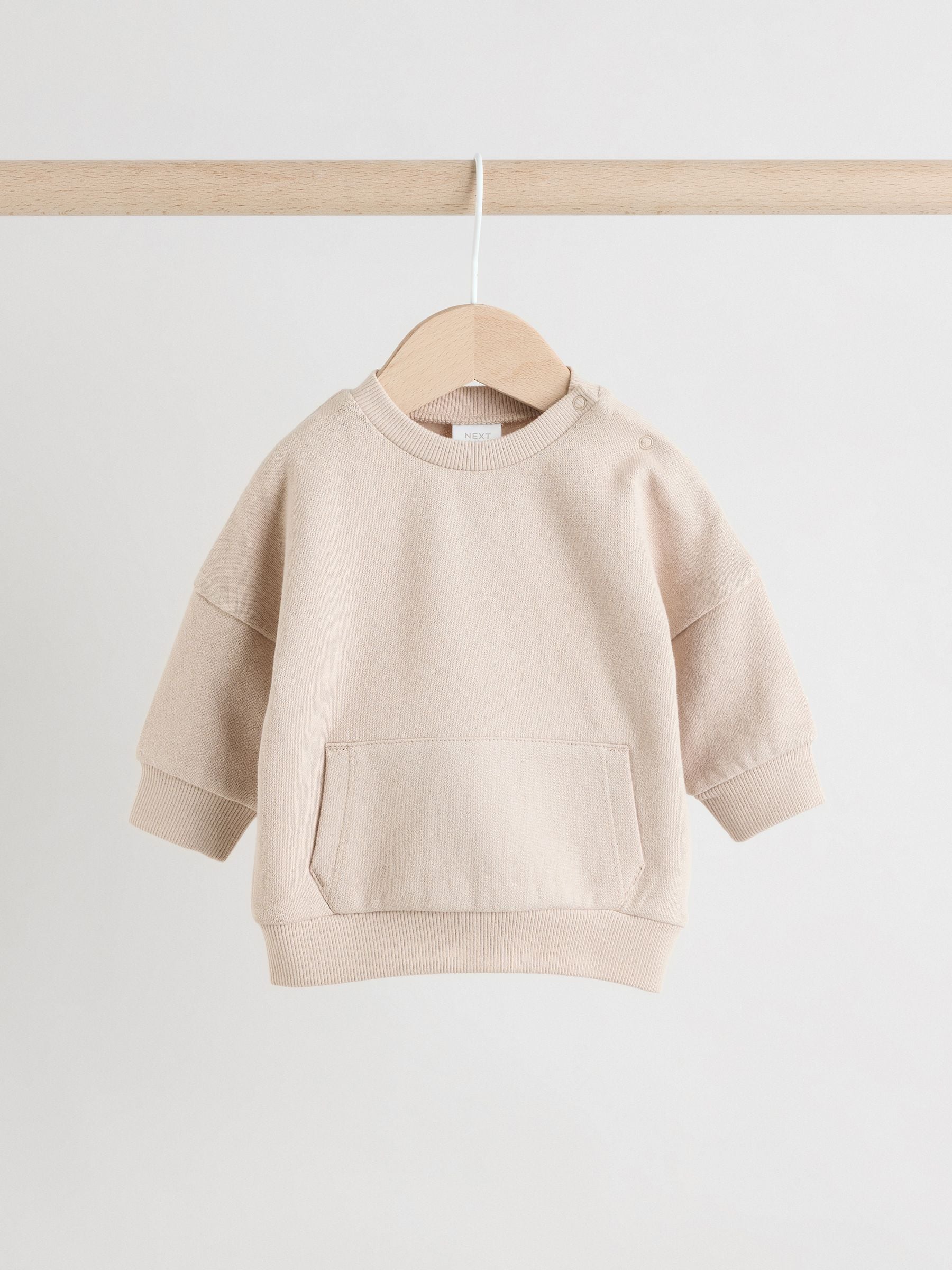 NOIRNINE Bébé Sweatshirts [Beige] Baggy Crew Sweatshirt for Kids – Oori Noa