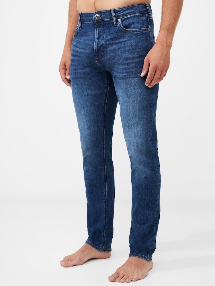 French Connection Light Blue Slim Fit Stretch Jeans - Image 3 of 7