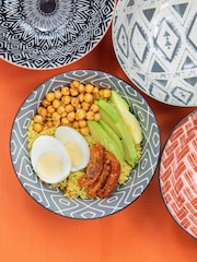 Kitchencraft Set of 4 Patterned Modern Ceramic Cereal Bowls - Imagen 2 de 4