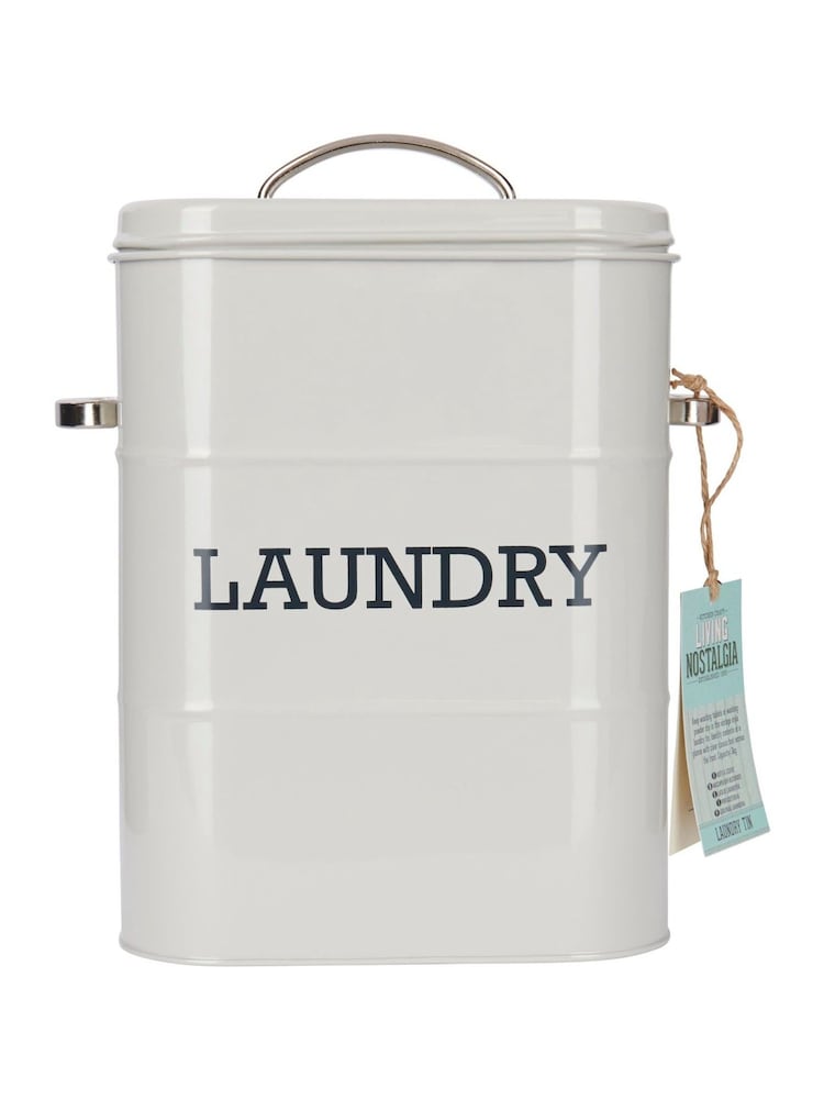 Kitchencraft Grey Vintage Style Laundry Powder Tin - Image 6 of 6