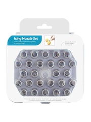 Kitchencraft Silver Stainless Steel Piping Nozzle Set with Case - Image 2 of 3