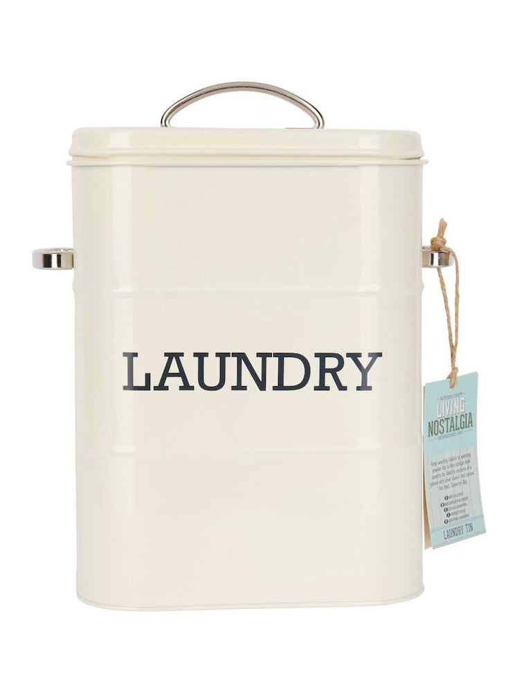 Kitchencraft Cream Vintage Style Laundry Powder Tin - Image 6 of 6