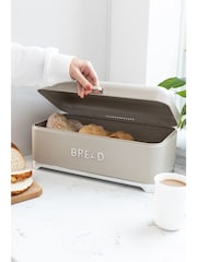 Kitchencraft Cream Textured Bread Bin Sleek Storage - Image 2 of 6