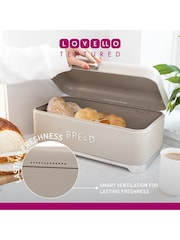 Kitchencraft Cream Textured Bread Bin Sleek Storage - Image 3 of 6
