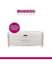 Kitchencraft Cream Textured Bread Bin Sleek Storage - Image 5 of 6