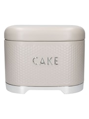 Kitchencraft Cream Textured Square Cake Tin Durable Storage - Image 3 of 5