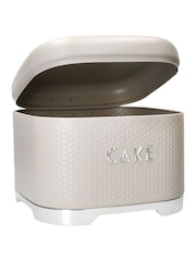 Kitchencraft Cream Textured Square Cake Tin Durable Storage - Image 5 of 5