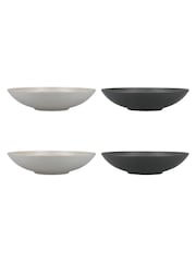 Kitchencraft Set of 4 Shallow Stoneware Pasta Bowls - صورة 3 من 5