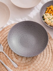 Kitchencraft Set of 4 Shallow Stoneware Pasta Bowls - صورة 4 من 5