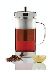 Kitchencraft Clear Stainless Steel Glass Infuser Teapot Durable - Image 1 of 3