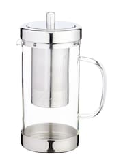 Kitchencraft Clear Stainless Steel Glass Infuser Teapot Durable - Image 2 of 3