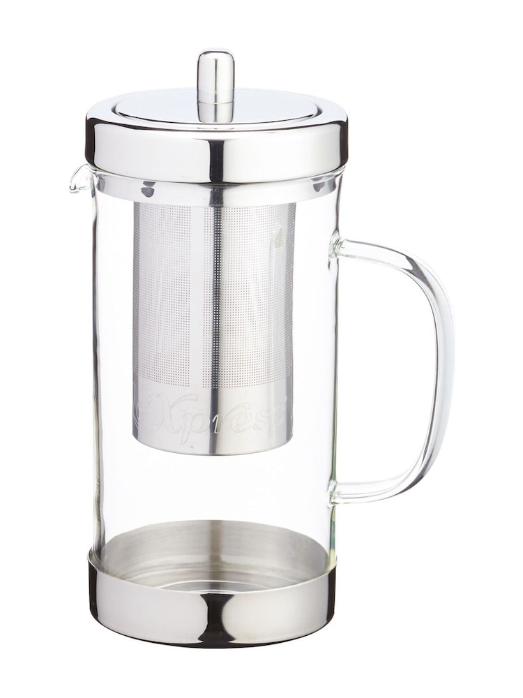 Kitchencraft Clear Stainless Steel Glass Infuser Teapot Durable - Image 2 of 3