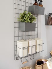 Kitchencraft Grey Wall Mountable Kitchen Shelf Organiser - Image 2 of 5