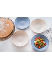 طقم من 4 أطباق معكرونة من الخزف الفخاري من Kitchencraft - صورة 1 من 5