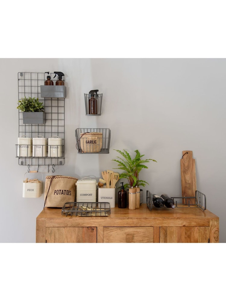 Kitchencraft Grey Vintage Style Stackable Metal Wine Rack - Image 2 of 4