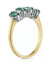 The Diamond Store 9K Gold Emerald 0.94ct And Diamond Ring - Image 2 of 5