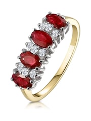 The Diamond Store 9K Gold Ruby 1.12ct And Diamond Ring - Image 1 of 6
