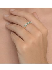 The Diamond Store 9K Gold Emerald 0.28ct And Diamond Ring - Image 5 of 6