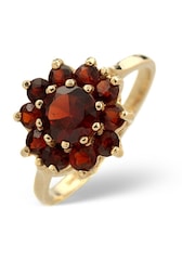 The Diamond Store 9K Yellow Gold Red Garnet Ring - Image 1 of 6