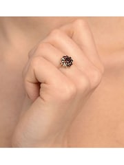 The Diamond Store 9K Yellow Gold Red Garnet Ring - Image 3 of 6