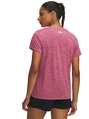 Under Armour Pink Tech Twist Crew Neck T-Shirt - Image 2 of 2
