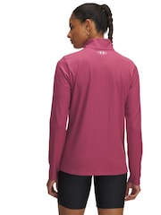 Under Armour Baby Pink Tech 1/2 Zip Sweat Top - Image 2 of 3