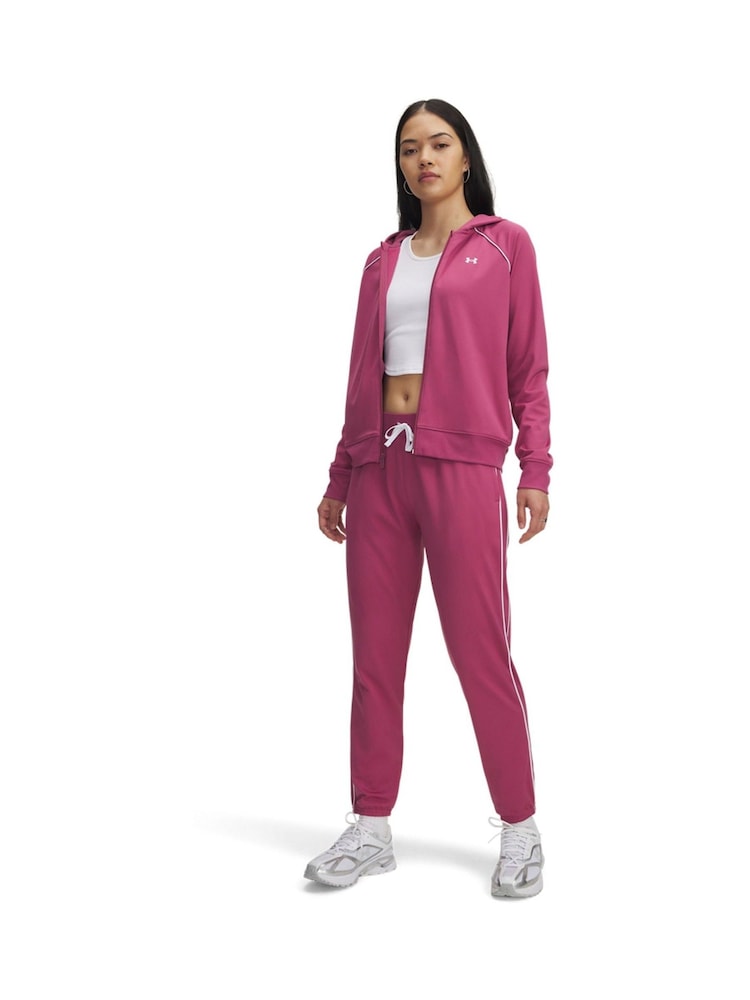 Under Armour Pink Rival Tricot HD Tracksuit - Image 1 of 4